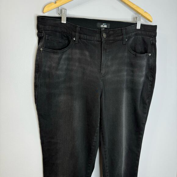 LULAROE Magic Waist Stretch Black Jeans High Rise Style L-161367 Size 36 - Picture 3 of 12